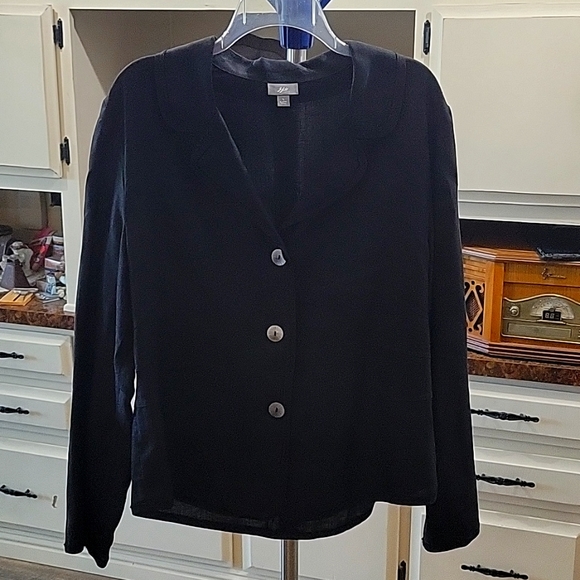 J. Jill Tops J Jill Black Linen Shirt Poshmark